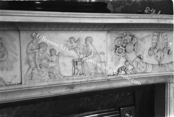 GORMANSTOWN CASTLE  DINING ROOM FIREPLACE DETAIL